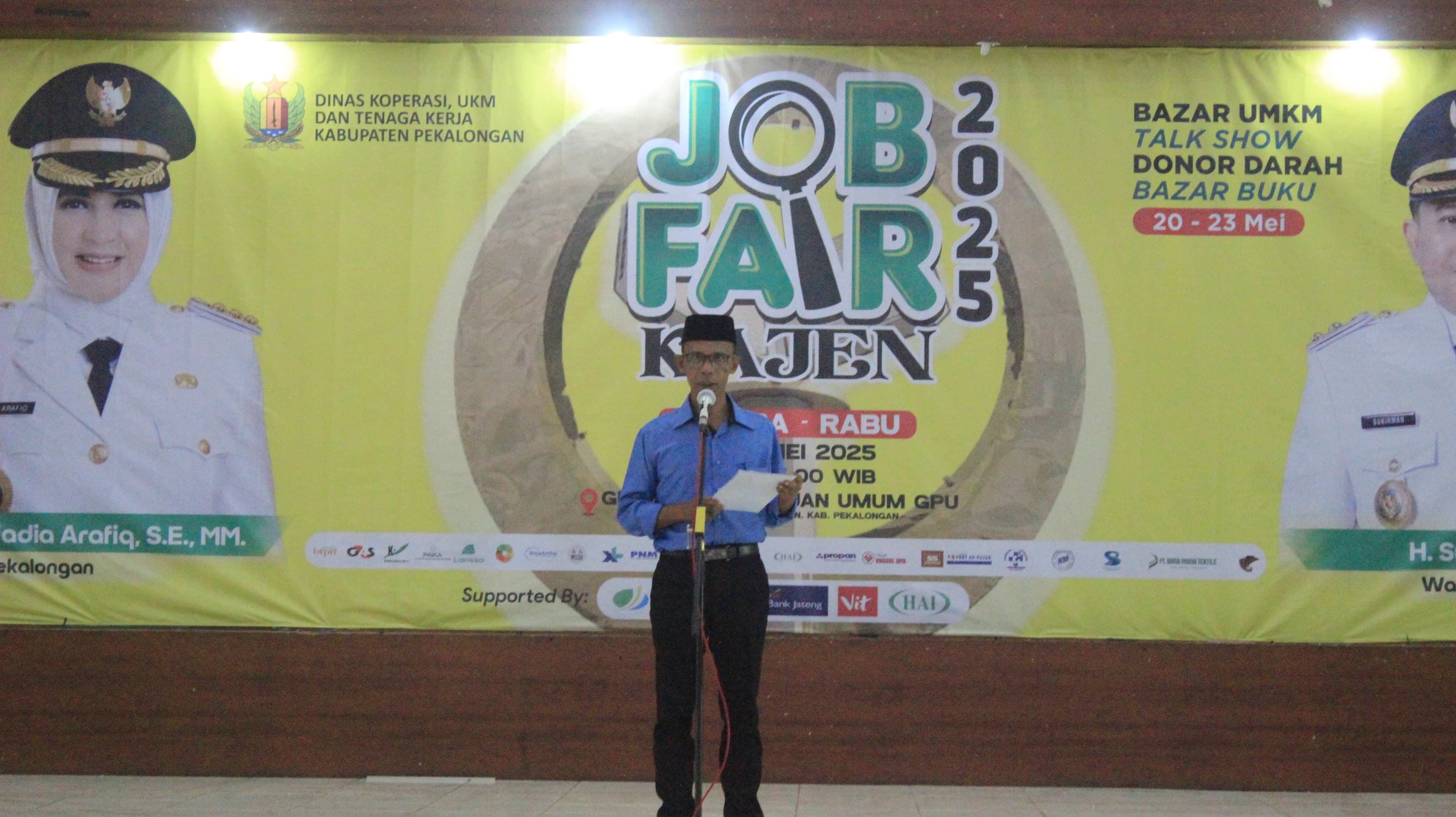JOB FAIR 2025 PEKALONGAN TARGETKAN SERAP 2.000 TENAGA KERJA, 34 STAND DIBUKA SELAMA DUA HARI