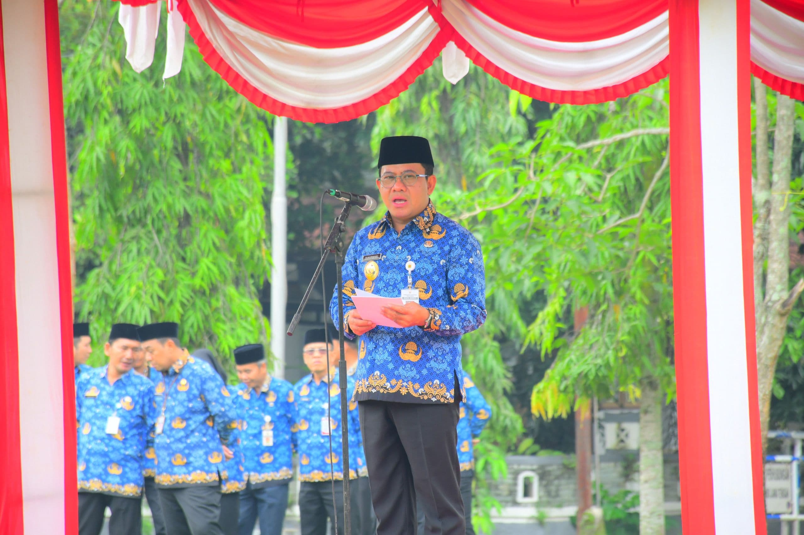 UPACARA HUT KE-54 KORPRI, WAKIL BUPATI TEKANKAN PENGUATAN PROFESIONALISME DAN PELAYANAN PUBLIK