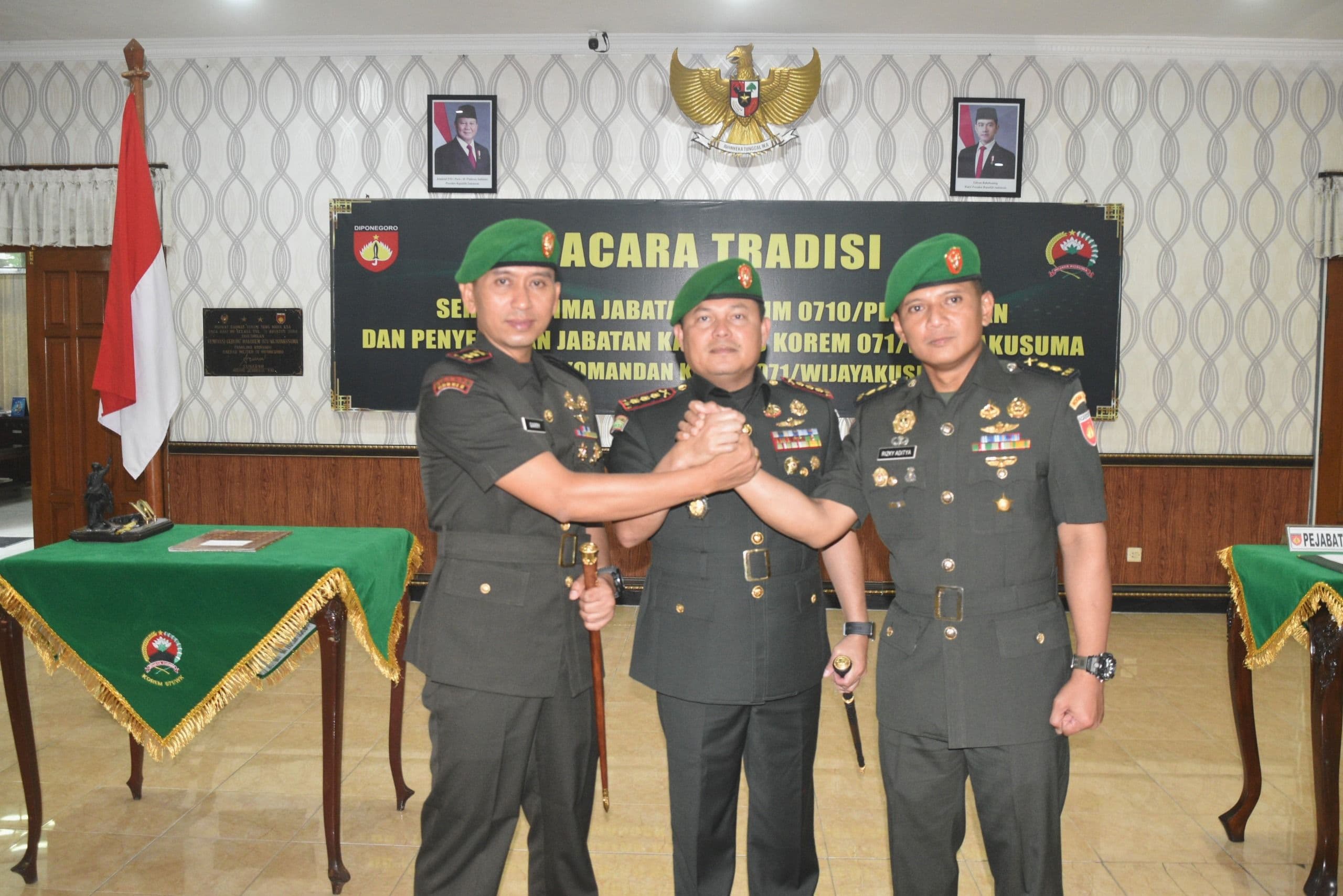 LETKOL GARRY RESMI JABAT DANDIM 0710/PEKALONGAN, GANTIKAN LETKOL RIZKI