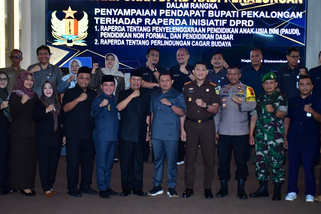 PEMKAB PEKALONGAN APRESIASI DUA RAPERDA INISIATIF DPRD, DORONG PENDIDIKAN DAN PELESTARIAN BUDAYA