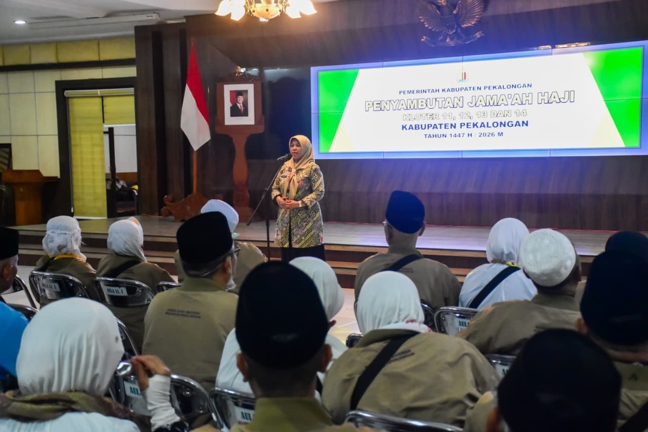 PEMKAB PEKALONGAN HARAPKAN JAMAAH HAJI KLOTER 14 MENJADI TELADAN DAN PENGGERAK KEBAIKAN DI MASYARAKAT
