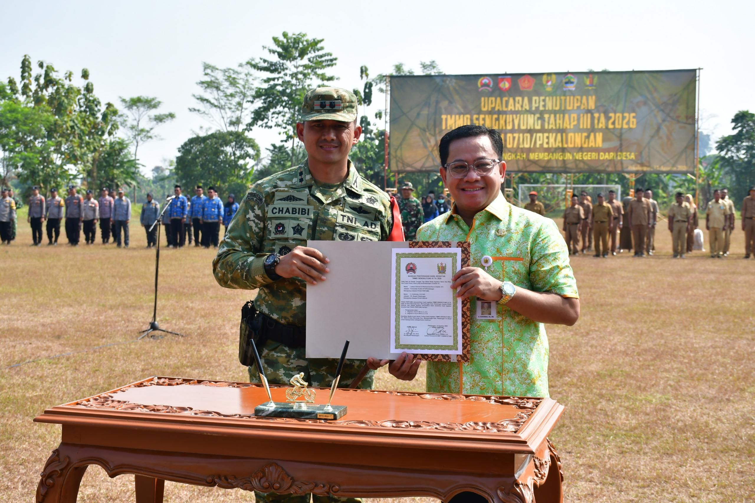 TMMD SENGKUYUNG III DI DESA WONOREJO RESMI DITUTUP PLT BUPATI PEKALONGAN